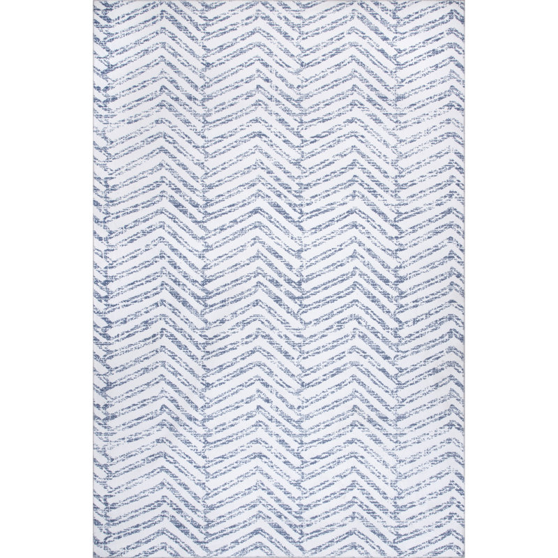Latitude Run® Washable Blue Area Rug Wayfair.ca